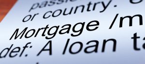 Mortgage Definition Closeup Shows Property Or Real Estate Loan