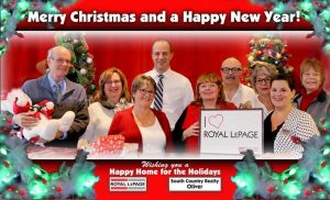 Christmas Greeting from the Realtors and staff at Royal LePage South Country in Oliver